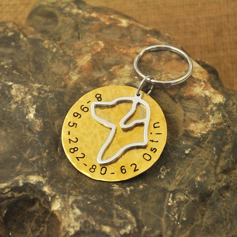 Персонализированная бирка для собаки австралийского овчарки именная домашнего