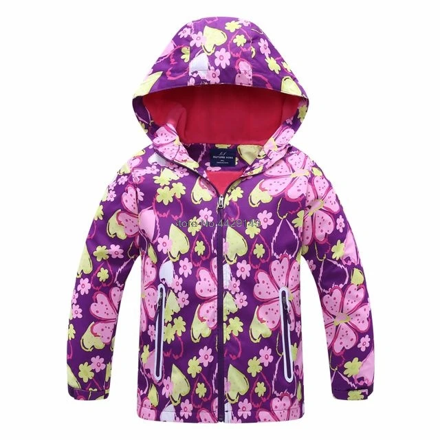 

Warm Girl Polar Fleece Windbreaker Hiking Jacket 2019 Spring Autumn Girls Warm Hooded Outerwear Coat 3-12T Kids Jackets