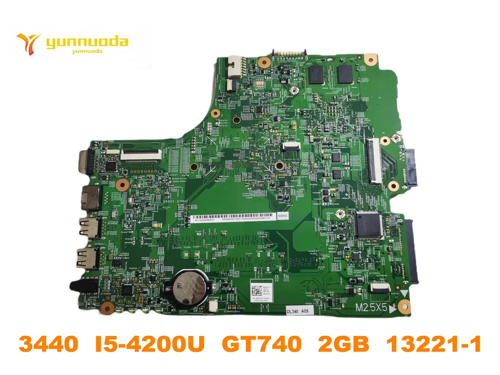 Оригинальный Для DELL 3440 0 Материнская плата ноутбука I5-4200U GT740 2 Гб 13221-1 испытанное