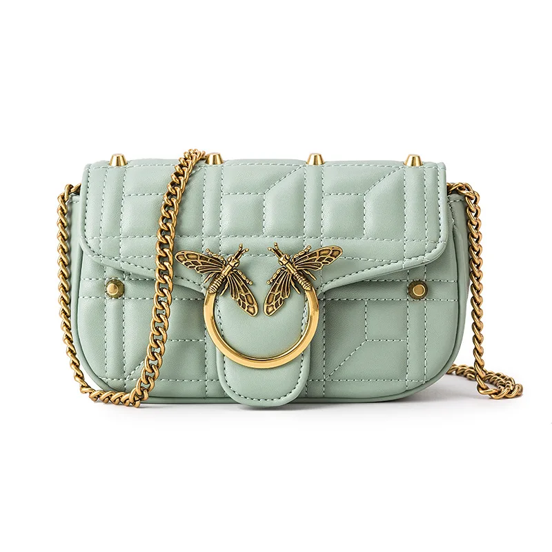 

Famous Luxury Brand 2021 New Fashion High-quality Leather Ladies Rhombus Chain Flap Bag Crossbody Shoulder Bag Sac De Luxe Femme