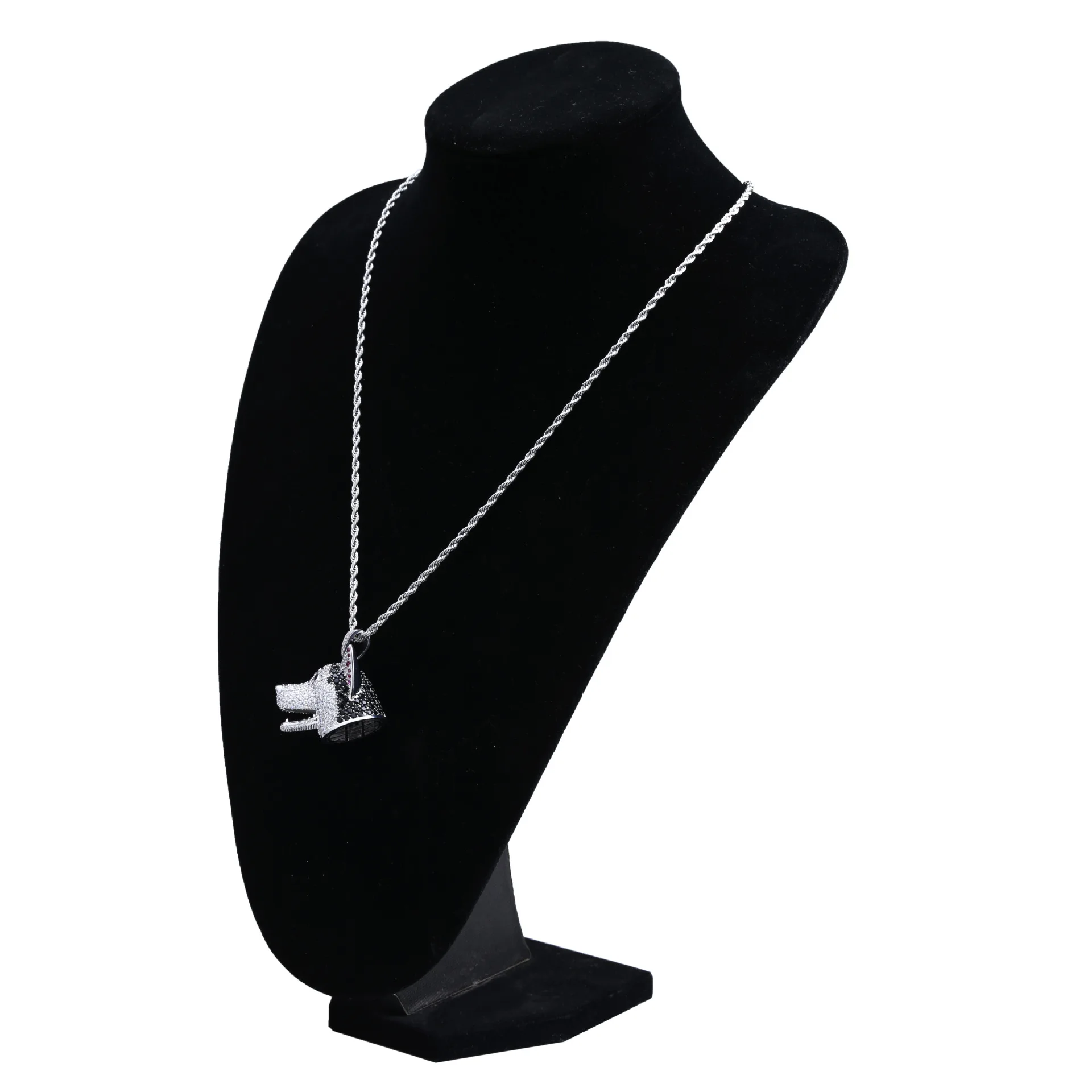 Черно белый кубический цирконий класса ААА + украшенный сверкающими стразами