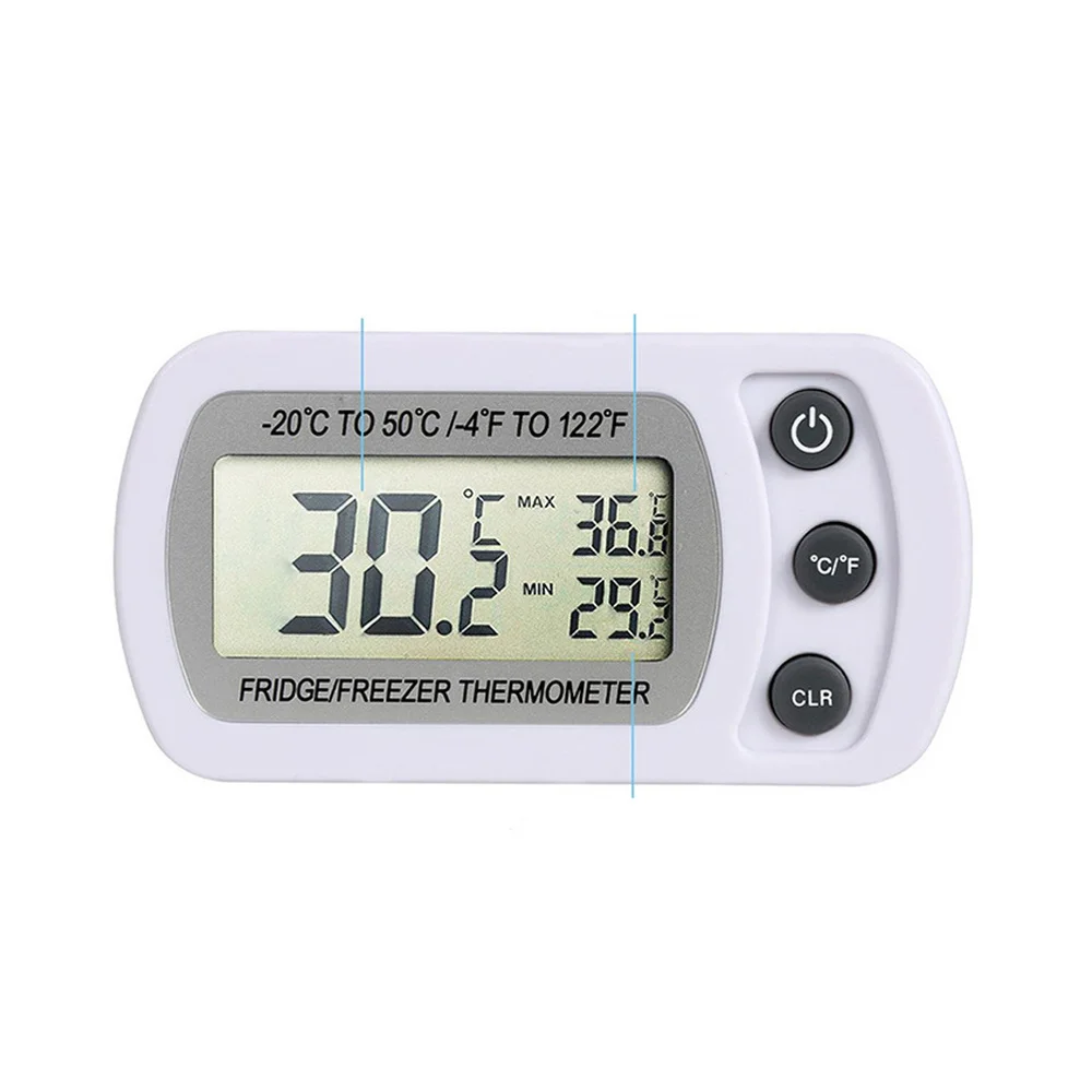 Цифровой водонепроницаемый термометр для холодильника ЖК дисплей монитор