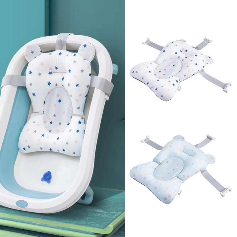

Baby Infant Bath Tub Pad Cushion Safety Seat Support Non-slip Bathtub Mat Newborn Shower Soft Chair