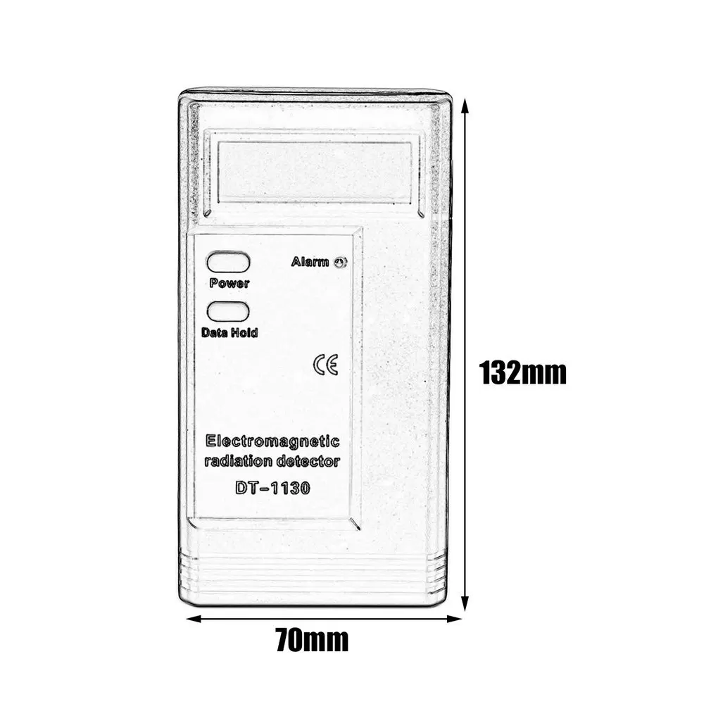 1 шт. электромагнитный цифровой ЖК-детектор излучения измеритель EMF тестер