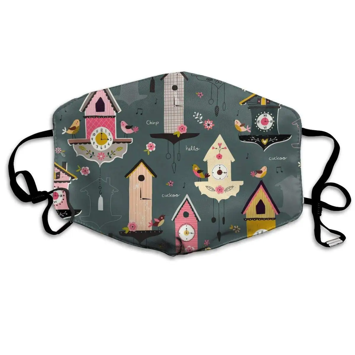 

Маска унисекс с цветными часами, Ветрозащитная маска от пыли для дома и улицы, езды на велосипеде, кемпинга, путешествий, с регулируемыми пет...