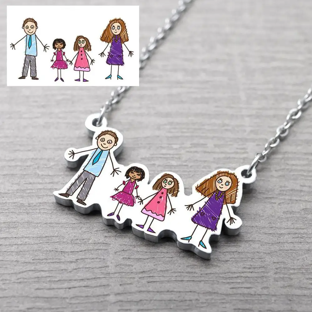 Детское ожерелье для рисования подарок мамы ребенка ожерелья творчества