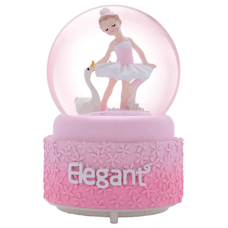 Креативные балерины для девочек глобус хрустальный шар вращающаяся музыкальная