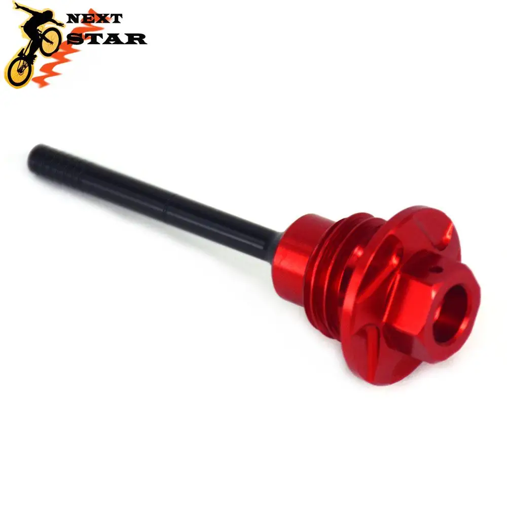 CNC 09-16 Motorcycle Red Aluminum Oil Dipstick Gauge Plugs For HONDA CRF450R CRF 450R 450 R 2009-2011 2012 2013 2014 2015 2016 | Автомобили