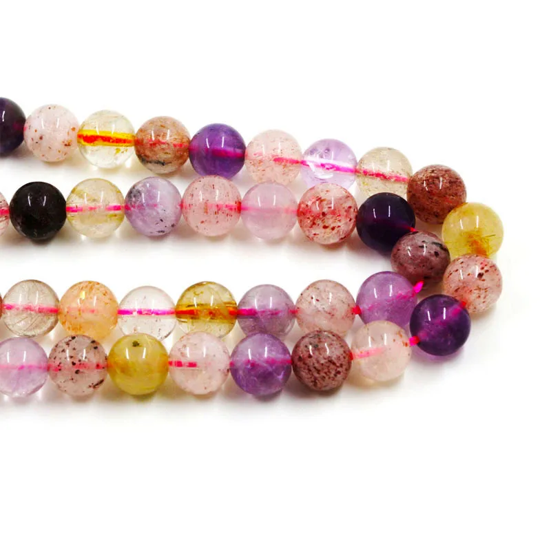 Натуральные высококачественные бусины Melody супер семь кристаллов натуральный