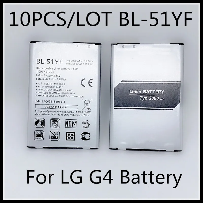 Купи 10 шт./лот BL51YF BL-51YF G4 Аккумулятор для LG G4 H818 H818N VS999 F500 F500S F500K F500L H815 аккумулятор BL-51YF 51YF за 4,200 рублей в магазине AliExpress