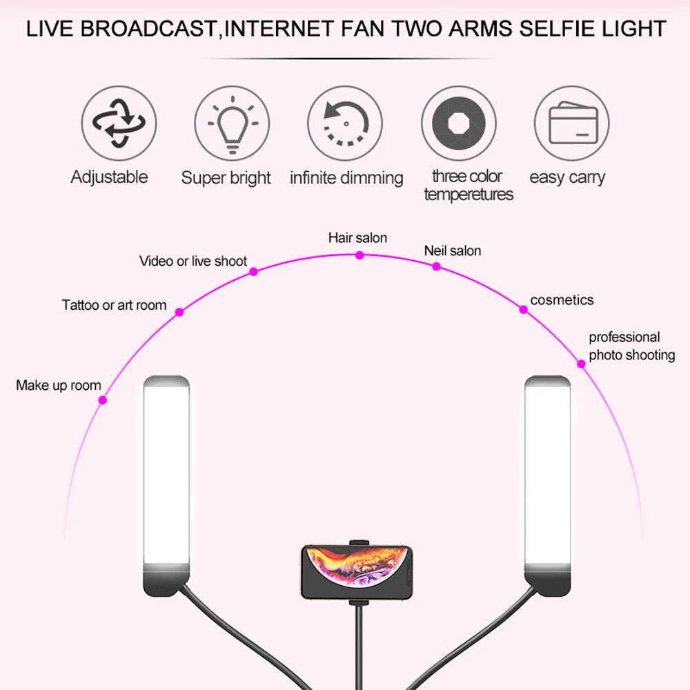 MAMEN Selfie Ring Light светодиодный приглушаемая Фотографическая подсветка для Youtube Studio Video Live потоковая камера DSLR Nikon Canon sony Make up кольцо с фотографией осветительная лампа с держателем для телефо