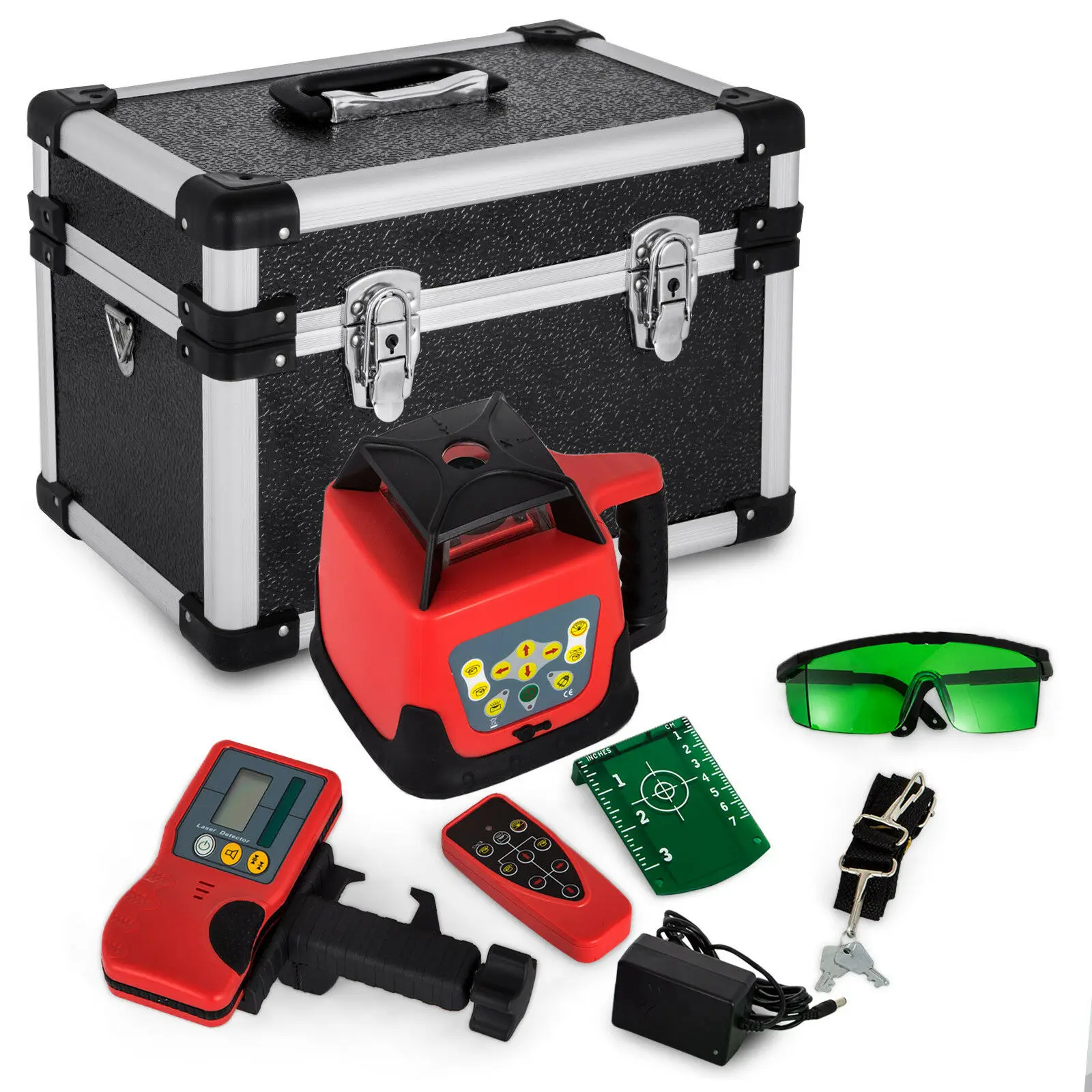 

Auto Green Self-Leveling Horizontal/Vertical Rotary Laser Level kit 500M w/Case