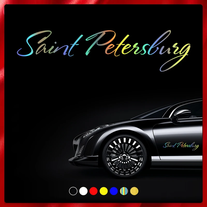 

CS40084# Die-Cut Vinyl Decal Saint Petersburg Car Sticker Waterproof Auto Decors on Car Body Bumper Rear Window