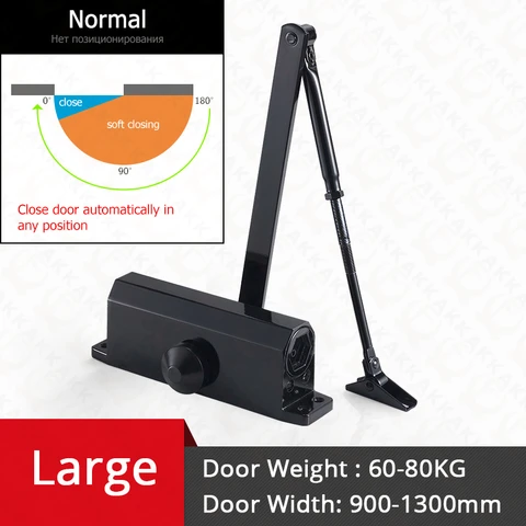 Buffer hidráulico de kak Porta automática mais próxima de 25 kg a 80 kg equipamento de encerramento de velocidade ajustável Equipamento de fechamento mudo hardware de encerramento