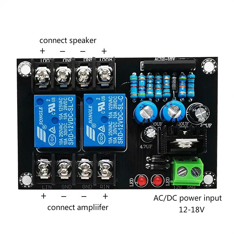 

SOTAMIA 300W UPC1237 Speaker Audio Protection Board 2.0 Boot Delay Speaker Protection For 1875 LM3886 TDA7294 Power Amplifiers