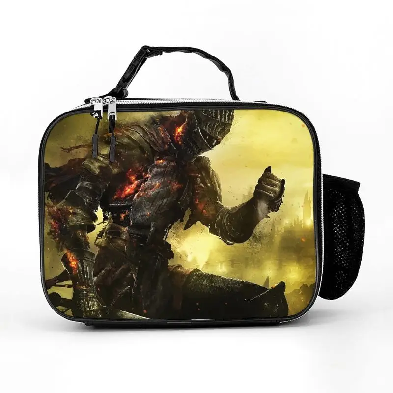 

Insulated Lunch Box Black White Tattoo Viking Lunch Bag Water-resistant Lunch Box Organizer for Co-workers Friends