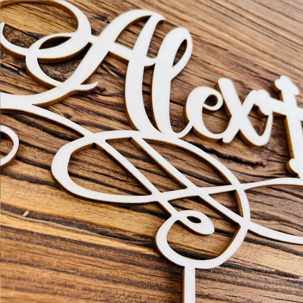 Персонализированный Топпер для торта с надписью God Bless крещения на заказ детский