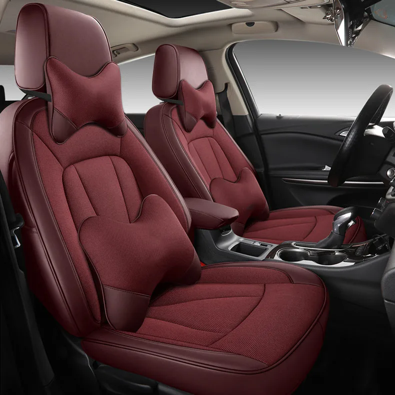 Набор кожаных чехлов на автомобильные сиденья заказ для Volkswagen passat jetta multival phaeton new