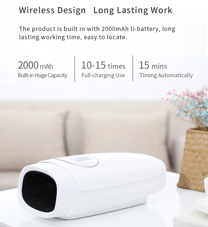 

Electric Hand Massage Device Heat Air Compression Palm Massager Beauty Finger Wrist Spa Relax Pain Relief massager