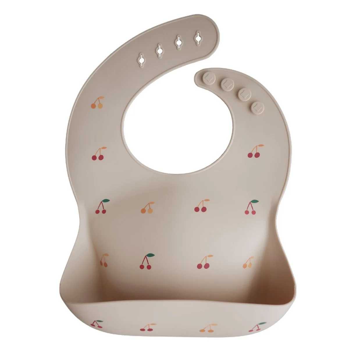 

Baby Silicone Bib Cherry Cartoon Cute Waterproof Child Feeding Supplies Fashion Flower Printing Baby All Accessorie