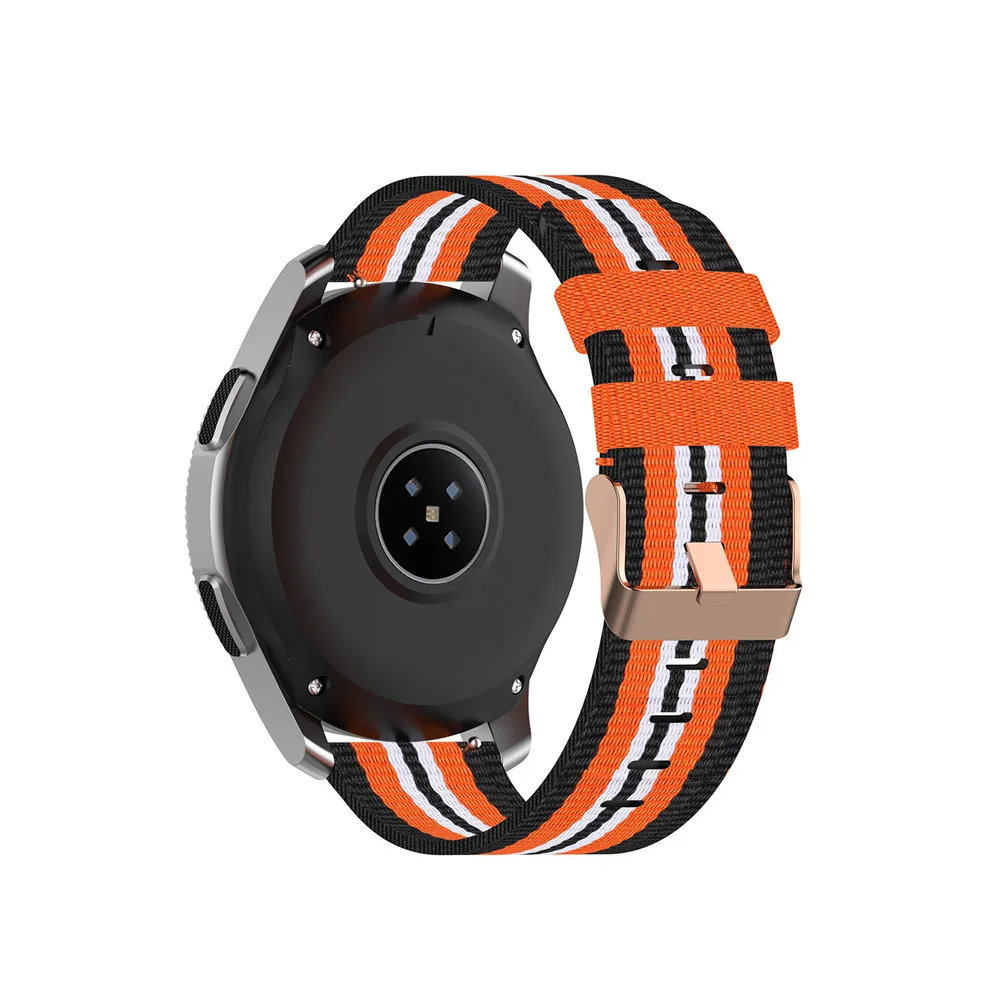 18 20 мм 22 мм холщовый нейлоновый ремешок для часов для samsung Galaxy Watch 42 мм 46 мм Active2 huawei Watch GT2 Amazfit GTR браслет
