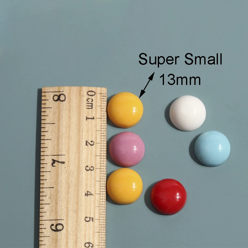 10PCS Прекрасные круглые магниты на холодильник Маленькие красочные наклейки 13 мм