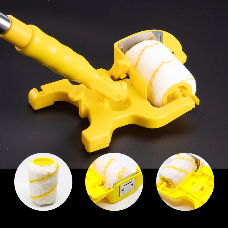

Multi Use Paint Rollers Edger Painting Tools Kit Brush Wall Brick Decorative Roller Ceilings DIY Clean-Cut Handle Tools Home