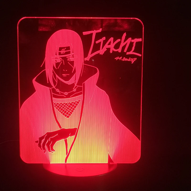 3d фигурка Итачи Учиха Наруто светильник ночсветильник с меняющейся температурой