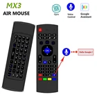 MX3 Голосовая подсветка Air Mouse T3 Google Smart Remote Control IR 2,4G RF Беспроводная клавиатура для X96 mini H96 MAX X2 PRO Android TV