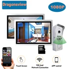 Видеодомофон Dragonsview, беспроводной дверной звонок, поддержка Wi-Fi, IP, система безопасности для умного дома