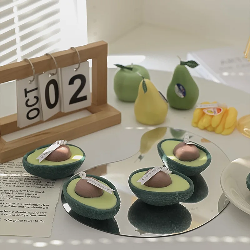 

Avocado Scented Candles Mini Wedding Gift Candle Cute Home Decoration Wedding Gift Girlfriend Birthday Present Child