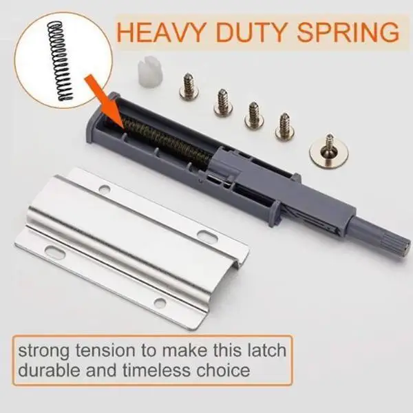 

4PS Furniture Cabinet Door Rebound Invisible Handle Kitchen Cabinet Door Rebounder, Drawer Mute rebound Switch, Damping Buffer