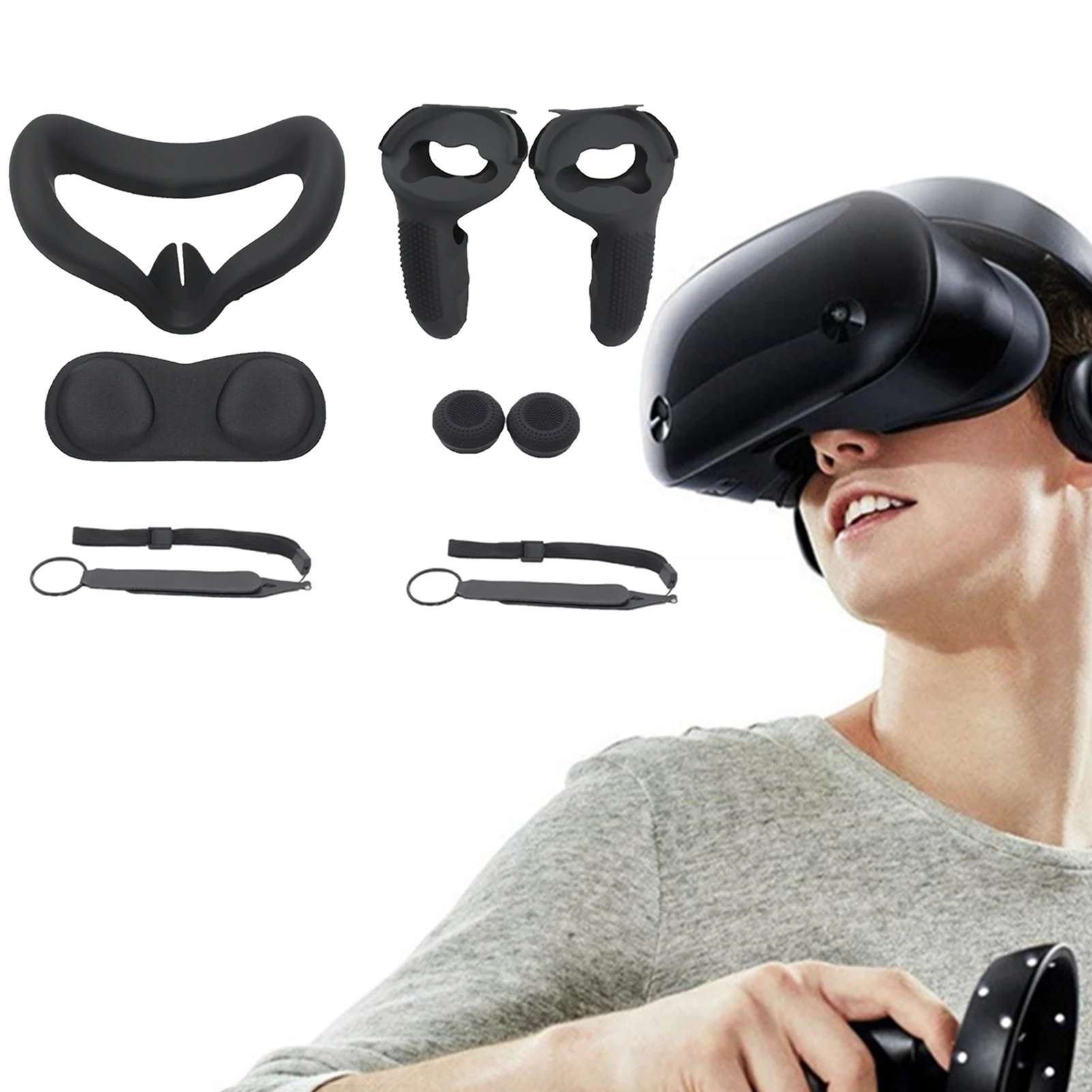

Очки виртуальной реальности VR гарнитура аксессуары комплект контроллер ручки крышки Подушечка Для лица маска для глаз крышка объектива На...