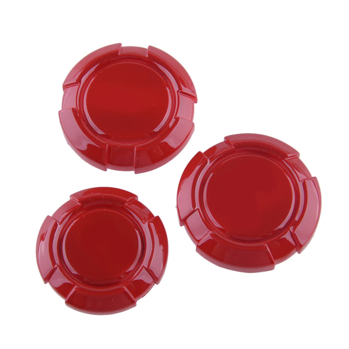 

3 шт./компл. крышка гнезда для автомобильного ключа, Красный ABS, подходит для Jeep Wrangler JL Gladiator JT 2018 2019 2020 2021