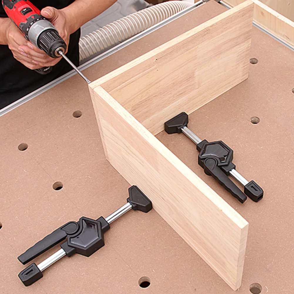 Зажим для деревообработки Регулируемый угловой зажим стола 35 мм дерева пластика