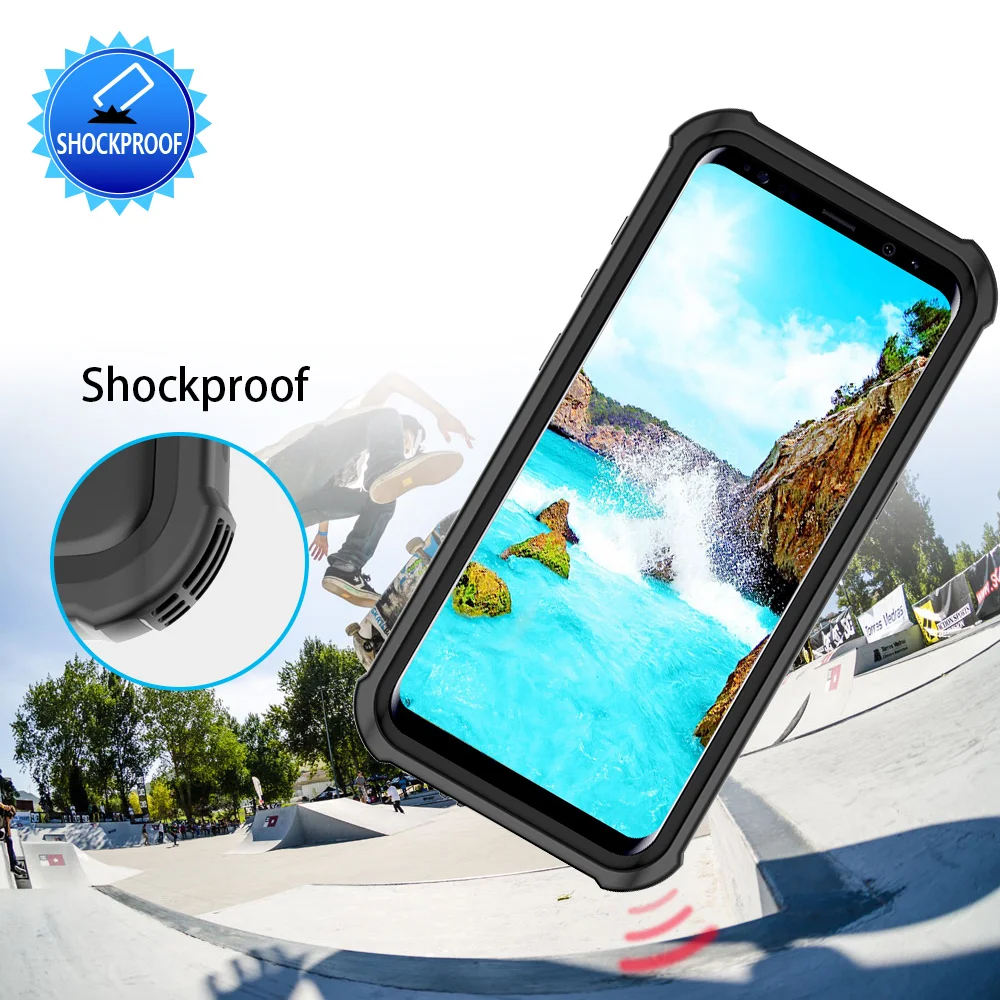 Чехол SHELLBOX IP68 Водонепроницаемый чехол для Samsung S8 Plus водонепроницаемый полная