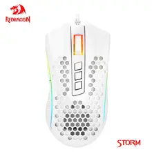 Redragon 폭풍 M808 USB 유선 RGB 게이밍 마우스 12400 인치 당 점 프로그래밍 게임 마우스 백라이트 인체 공학적 노트북 PC 컴퓨터