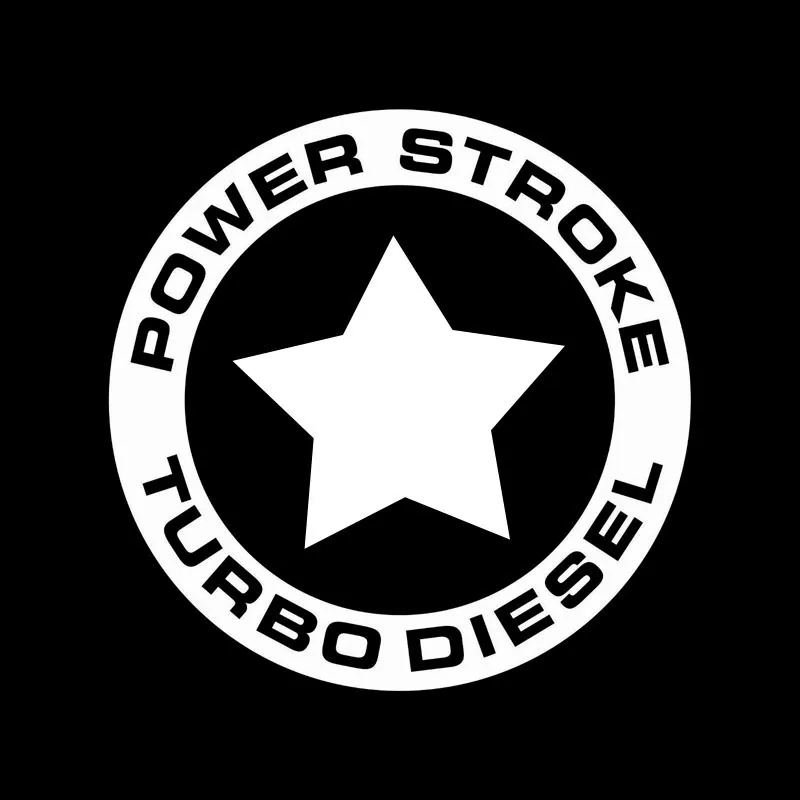 

Fashionable POWER STROKE TURBO DIESEL Decal Car Sticker Cool Vinyl Car Accessories ZWW-2097, 15cm * 15cm