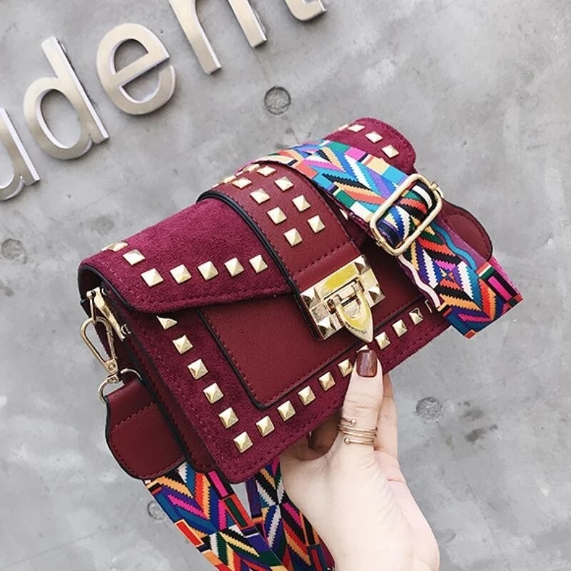 Роскошные сумки женские сумки дизайнерские Sac основной Femme кошелек и сумки известный бренд заклепки сумки через плечо для женщин Bolso Mujer