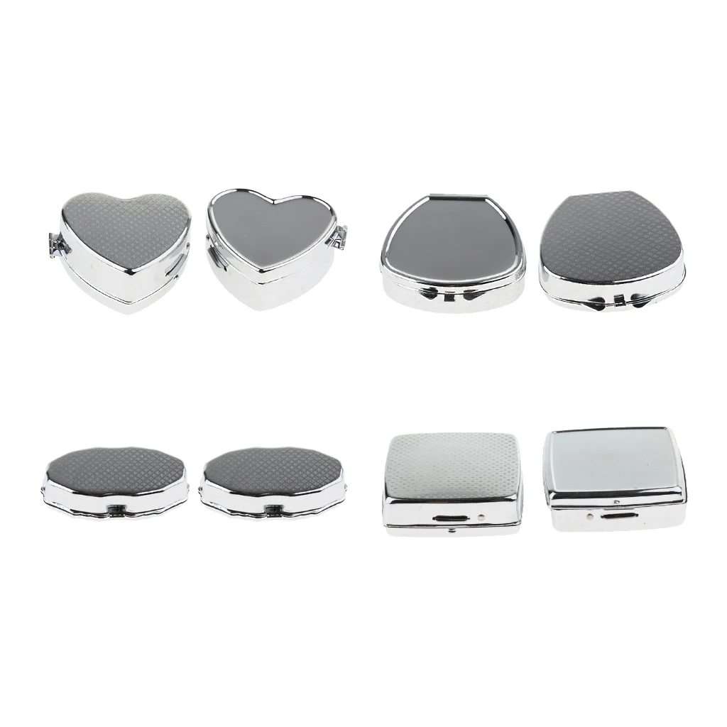 

Металлический чехол для таблеток с 2 отделениями, контейнер для таблеток, дорожный органайзер для таблеток с витаминами для лекарств или су...