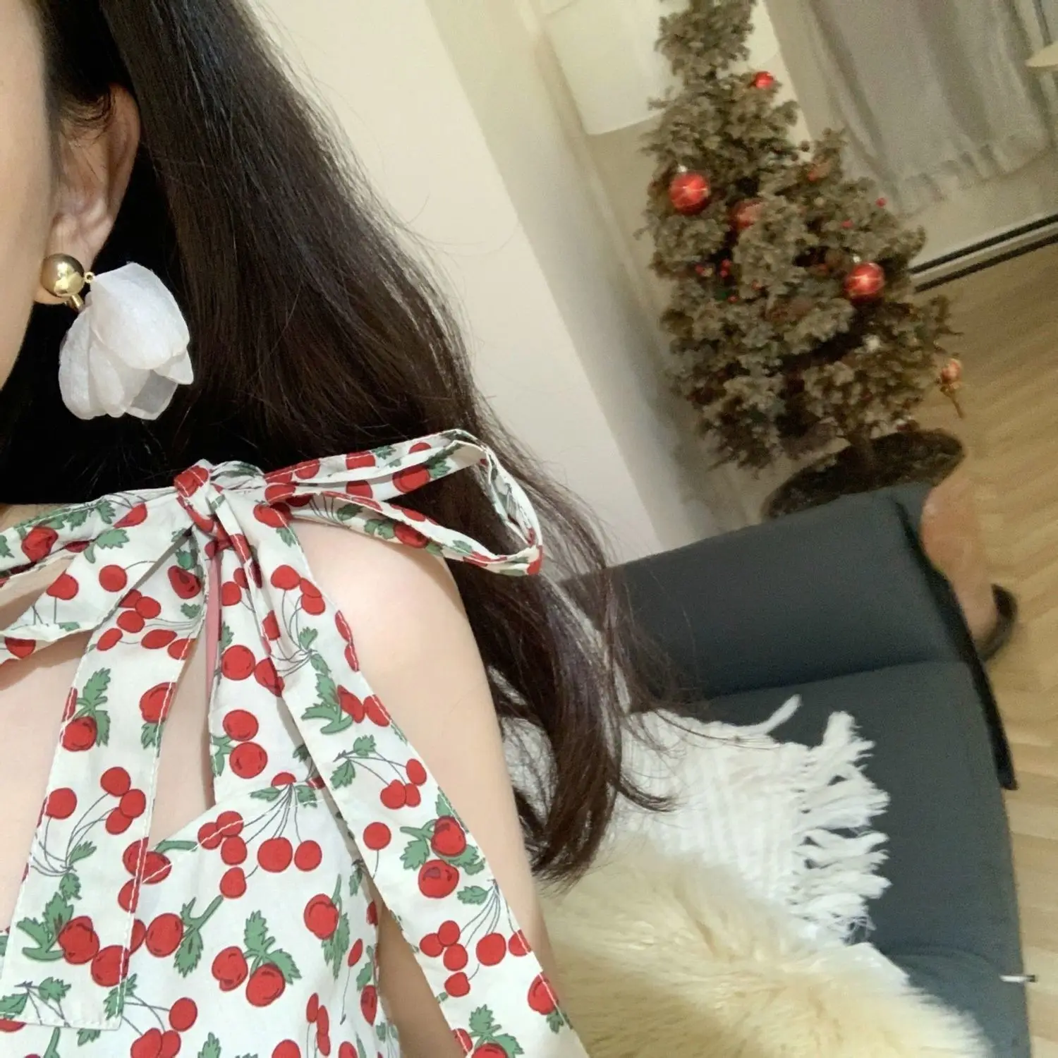 

Women Sets Fresh Summer Sleeveless Tops Print Bow Design Sweet All-match Shorts Outdoor Stylish 2 Pcs Ulzzang Chic Breathable