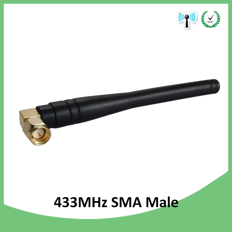 EOTH 5pcs 433mhz antenna 3dbi sma male lora antene pbx iot module lorawan signal receiver antena high gain