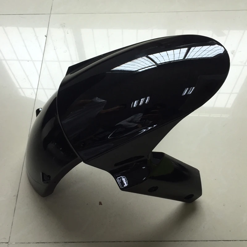 Для KAWASAKI Z800 Z1000 Z1000SX 2013 2014 2015 2016 черный глянец переднее крыло обтекатель передней