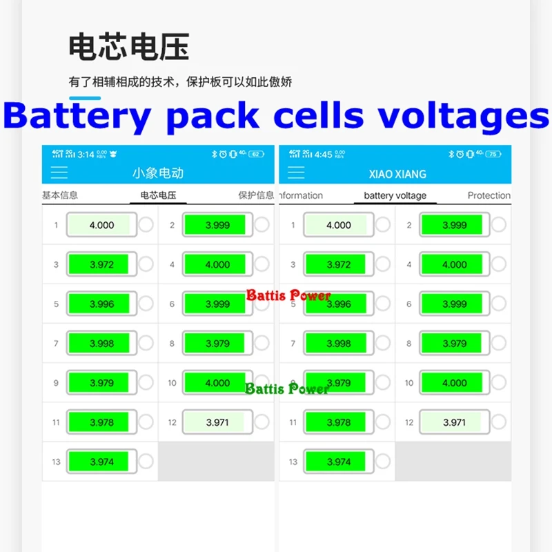 Умный литий-ионный дисплей BMS pcb 14S 20A 30A 40A 60A 48 В 52 в с поддержкой связи приложением