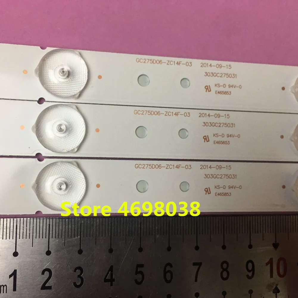 3 шт./компл. Светодиодная лента для подсветки Φ 303GC275031 28PHF2056/T3 1 шт. = светодиодный
