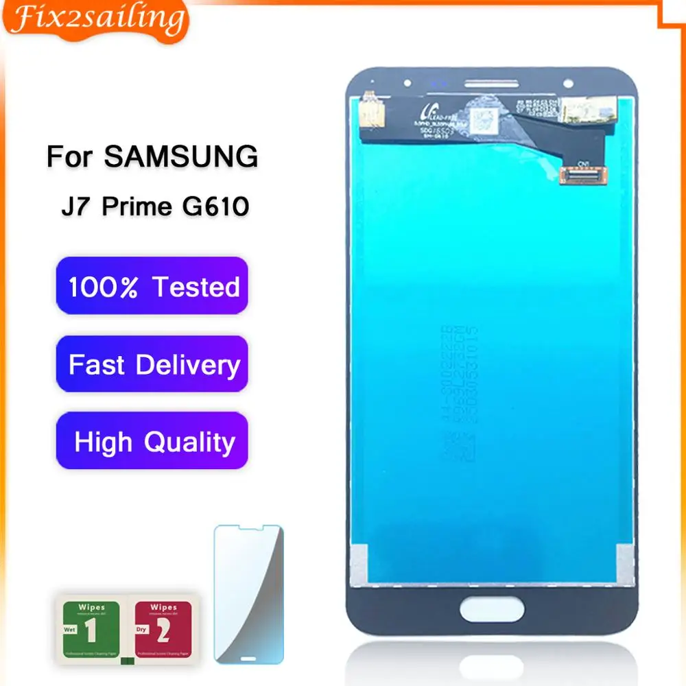 100% рабочий AMOLED ЖК дисплей сенсорный экран в сборе для Samsung Galaxy J7 Prime G610F G610K G610L G610S
