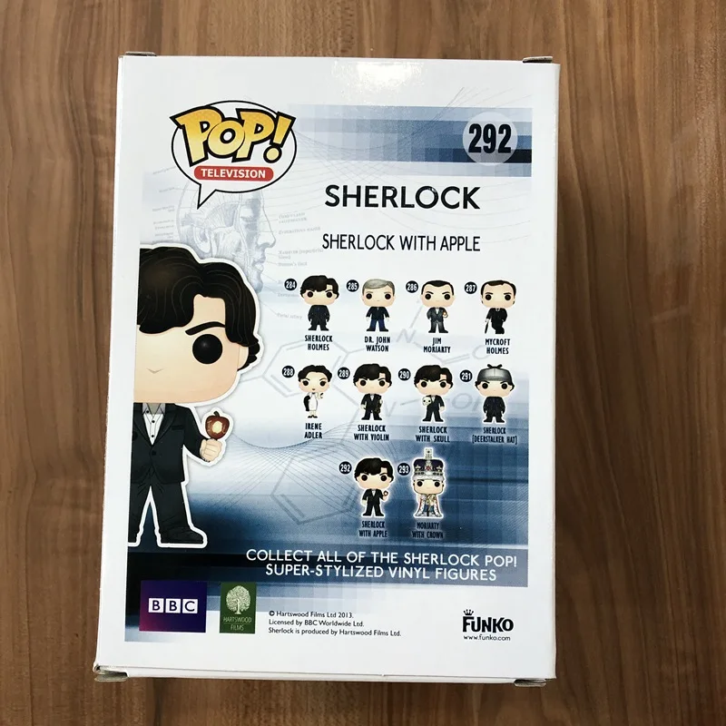 Эксклюзивный Funko pop официальный ТВ: Шерлок-Шерлок с яблоком#292 Виниловая фигурка Коллекционная модель игрушки с оригинальной коробкой