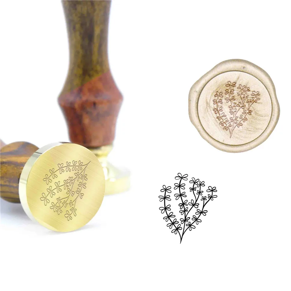 Завод папоротник воск печать B105 специальная штампы DIY восковая ручка для штампа