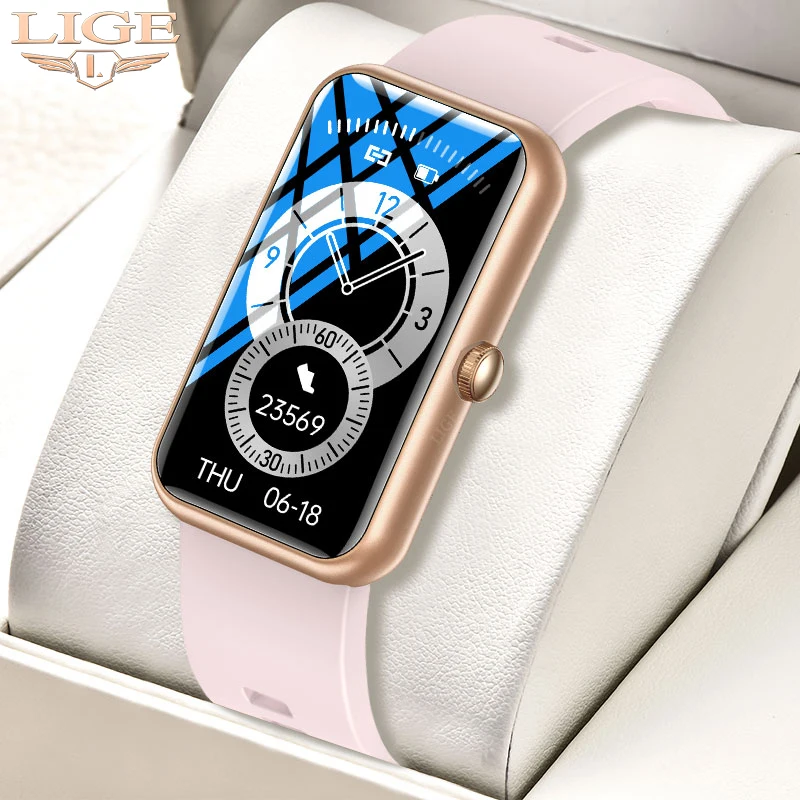 

LIGE 2021 Women Smart Watch Full Touch IP68 Waterproof Bracelet GPS Motion Trajectory Men Smartwatch Fitness Tracker For Huawei