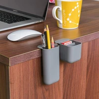 pencil holder paste screen pen holders container organizer pencil organizer under computer monitordesktop desk storage bags